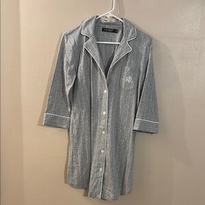 Ralph Lauren Gray Pajama Set Intimates Sleepwear